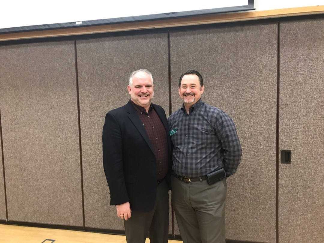 Greg Anderson at a Downtown Club of Fort Collins meeting